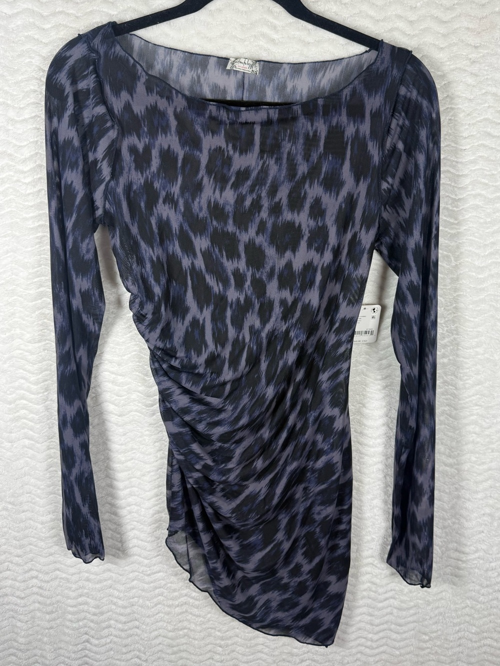 Free People Intimately Something Extra Tunic in the "Raven Combo" colorway.